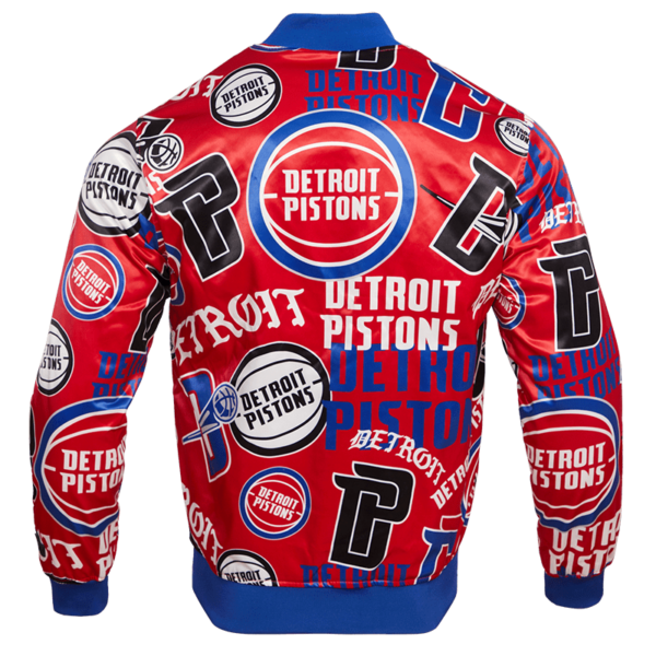 Pro standard Detroit Pistons Collage Printed Satin Jacket