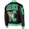 Pro Standard Boston Celtics Black and Green Varsity Jacket
