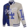 2022 Authentic Los Angeles Dodgers JH Design Cotton Twill Full-Snap Jacket JH Design