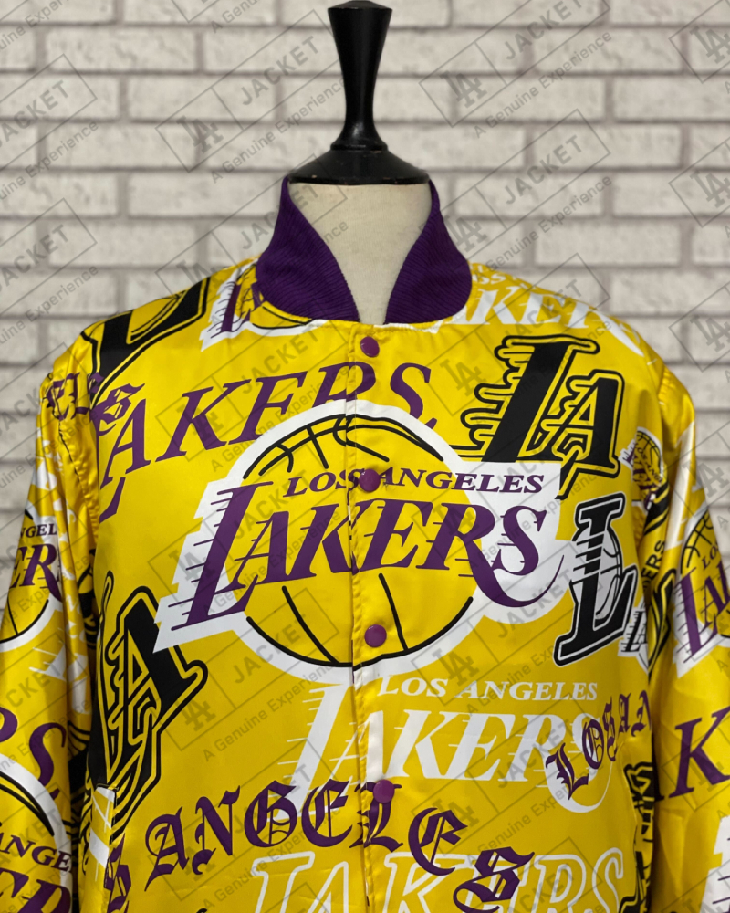 Pro standard Los Angeles Lakers Collage Satin Jacket – DS Online