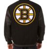 Black Boston Bruins NHL Varsity Jacket