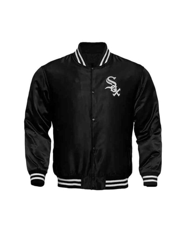 Black Chicago White Sox Locker Room Satin Jacket