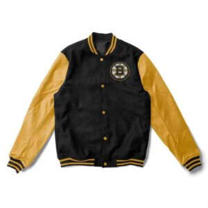 Black Gold Boston Bruins Varsity Jacket