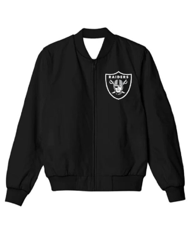 Black Las Vegas Raiders Letterman Varsity Jacket
