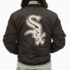 Black MLB Chicago White Sox Satin Jacket