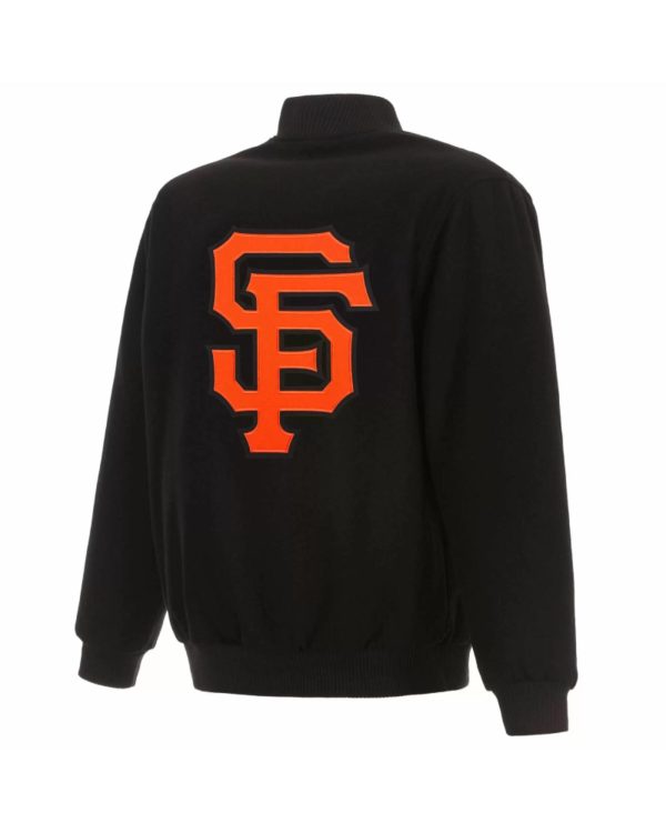 Black MLB San Francisco Giants Wool Jacket