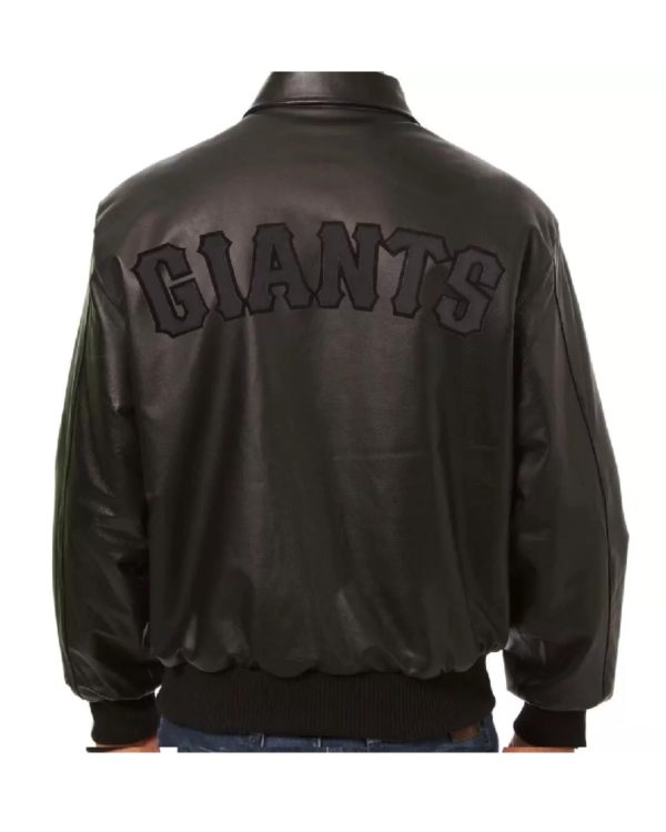 Black MLB Team San Francisco Giants Leather Jacket