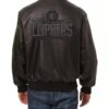 Black NBA Los Angeles Clippers Leather Jacket