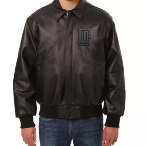 Black NBA Los Angeles Clippers Leather Jacket