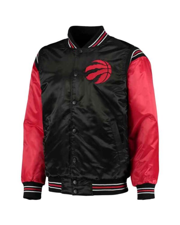 Black Red Jeff Hamilton Toronto Raptors Satin Jacket