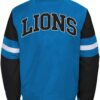 Blue Black Detroit Lions NFL Team Cotton Jacket