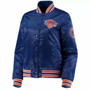 Blue NBA New York Knicks Hometown Satin Jacket