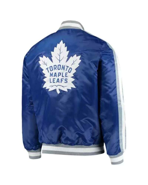 Blue Toronto Maple Leafs Satin Jacket