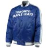 Blue Toronto Maple Leafs Satin Jacket