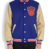 Blue Vintage NBA New York Knicks Varsity Jacket