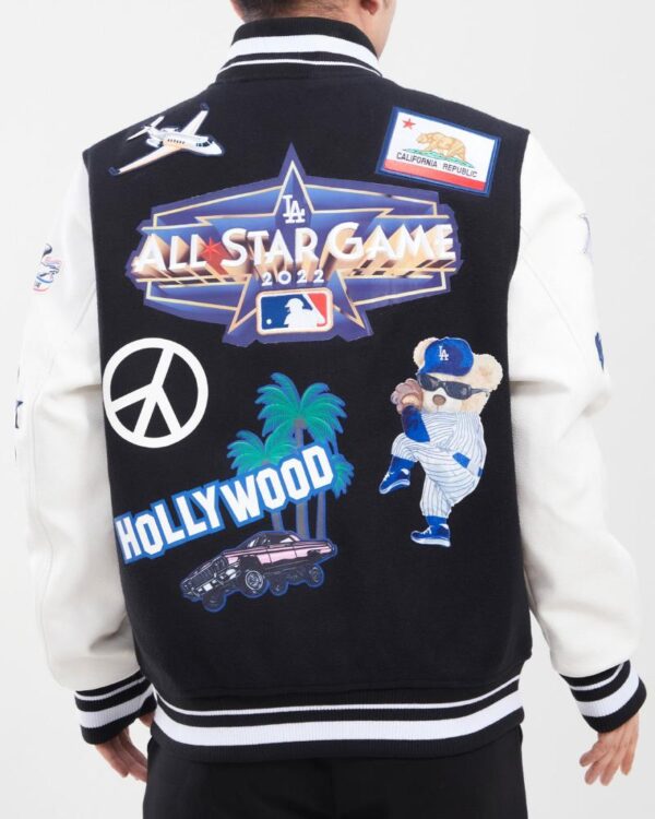 Los Angeles Dodgers All Star Black & White Varsity Jacket
