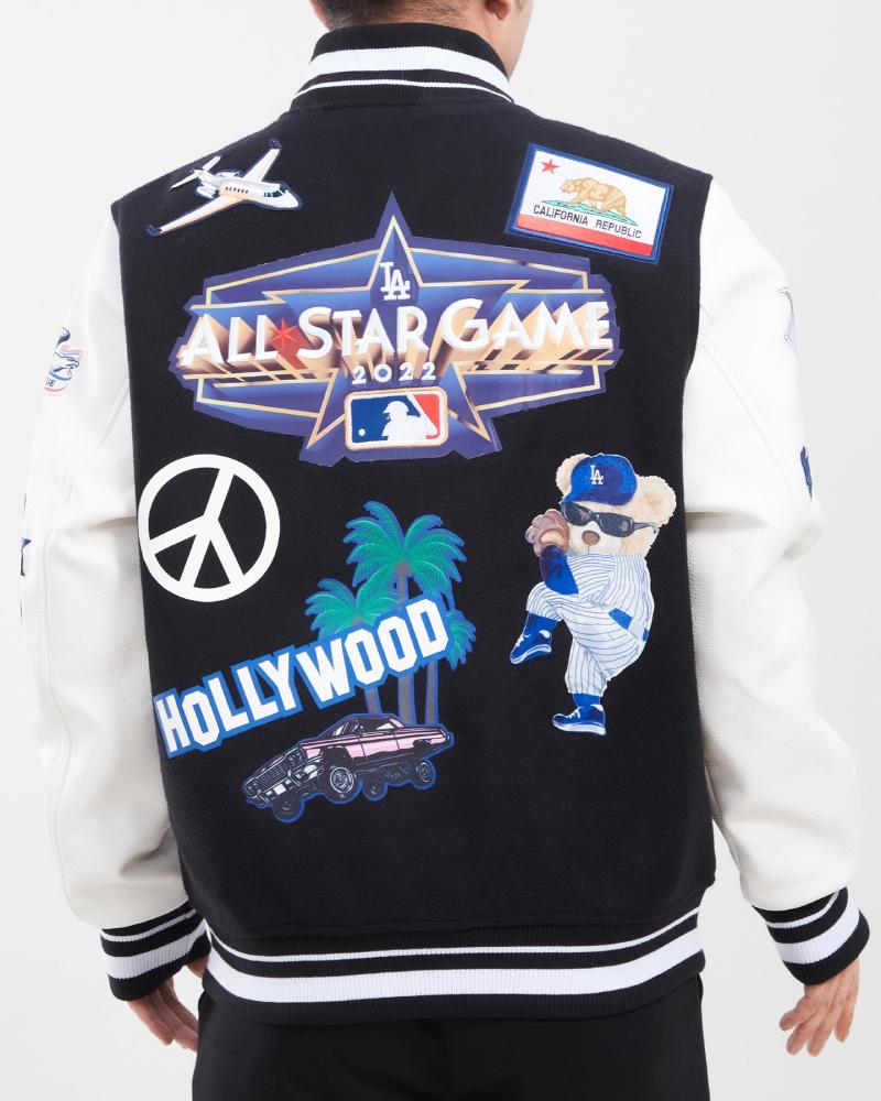 Los Angeles Dodgers Embroidered Wool Jacket - Royal 5X-Large