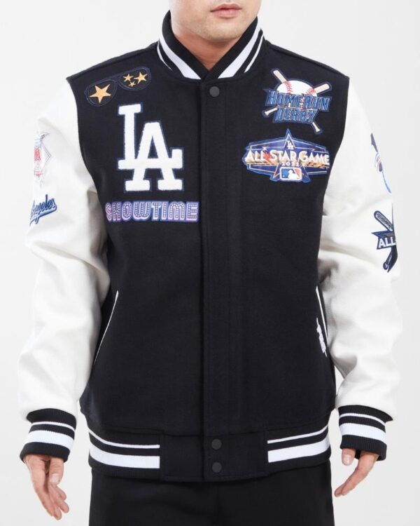 Los Angeles Dodgers All Star Black & White Varsity Jacket
