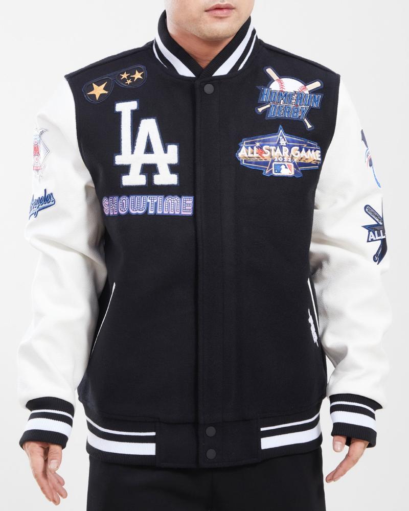 Women's Los Angeles Dodgers Pro Standard Royal Wool Full-Zip Varsity Jacket