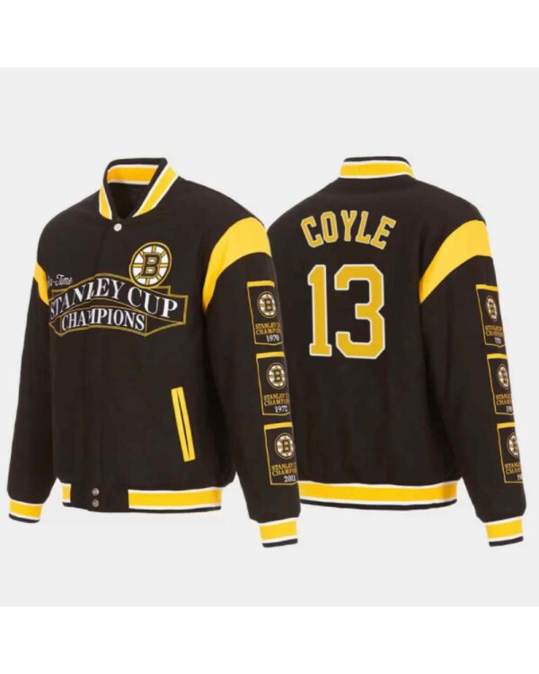 Boston Bruins 13 Coyle Stanley Cup Champion Jacket