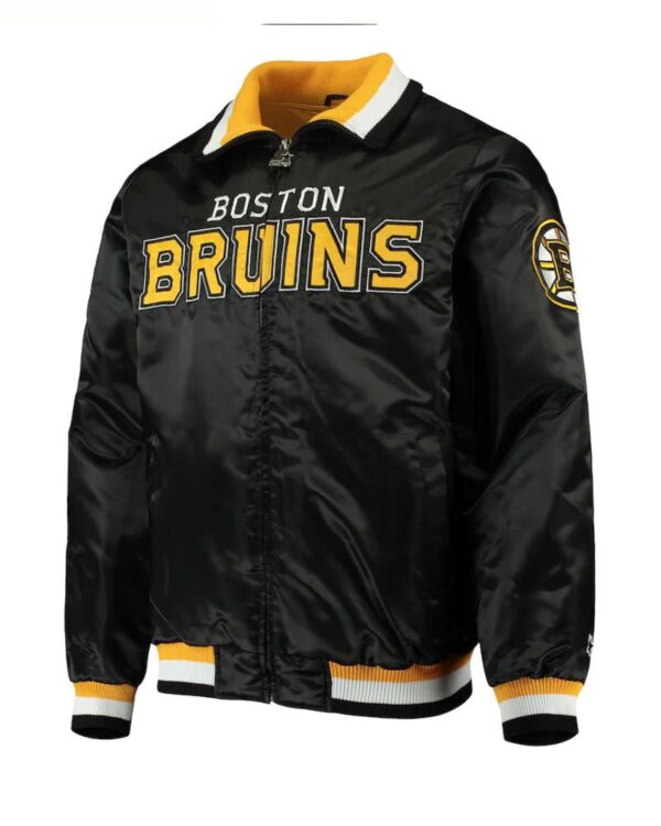Starter Boston Bruins Bomber Black Jacket