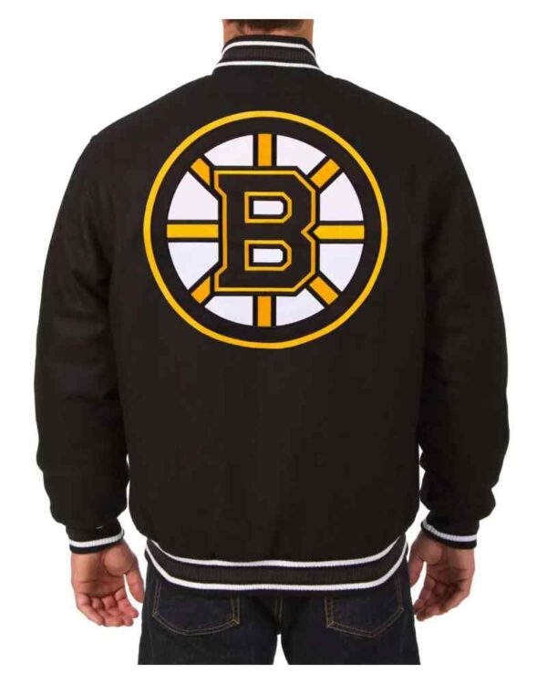 Boston Bruins Black NHL Wool Jacket