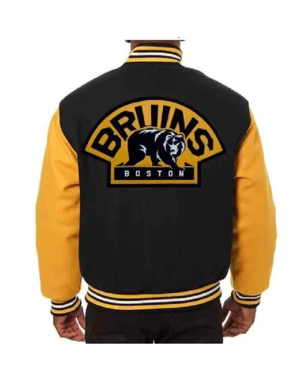 Boston Bruins Black Yellow Wool Jacket