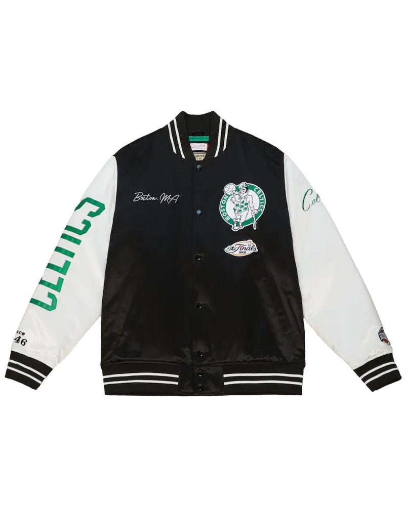 Boston Celtics Team Origins Varsity Jacket | LA Jackets
