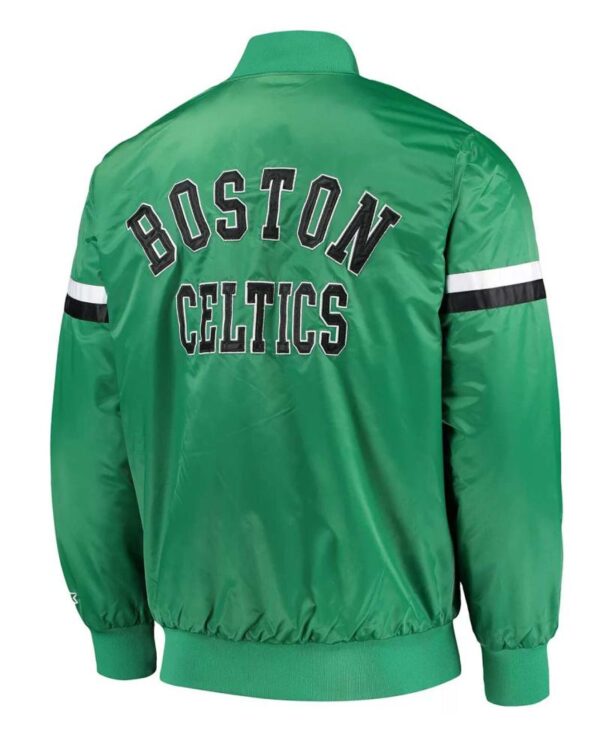 Boston Celtics The Champ Varsity Green Satin Jacket