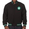 Boston Celtics Varsity Black Wool Jacket
