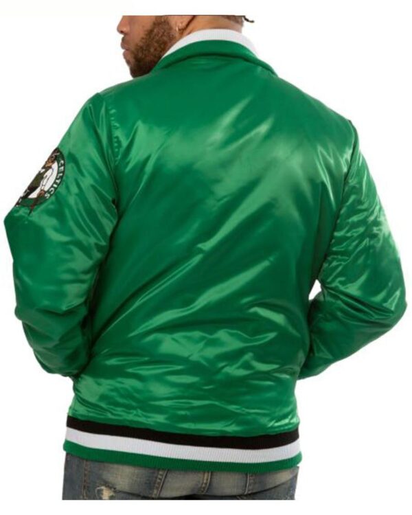 Boston Celtics Green Varsity Satin Jacket