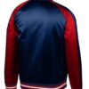 Boston Red Sox Navy Blue and Red Satin Jacket