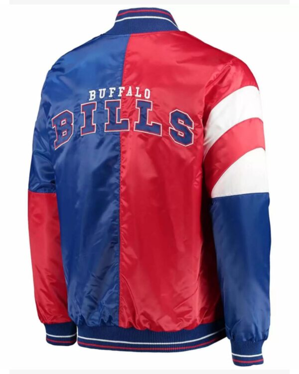 Buffalo Bills Royal Red Tricolor NFL Satin Jacket