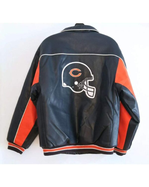 Chicago Bears NFL Black Leather Jacket