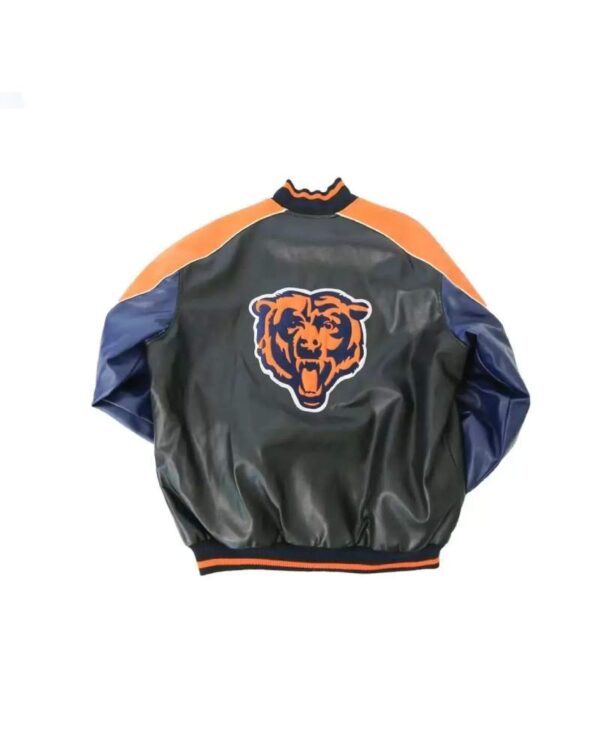 Chicago Bears NFL Leather Baseball Jacket