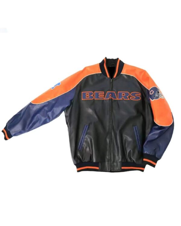 Chicago Bears NFL Leather Baseball Jacket