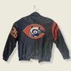 Chicago Bears Vintage NFL Black Leather Jacket