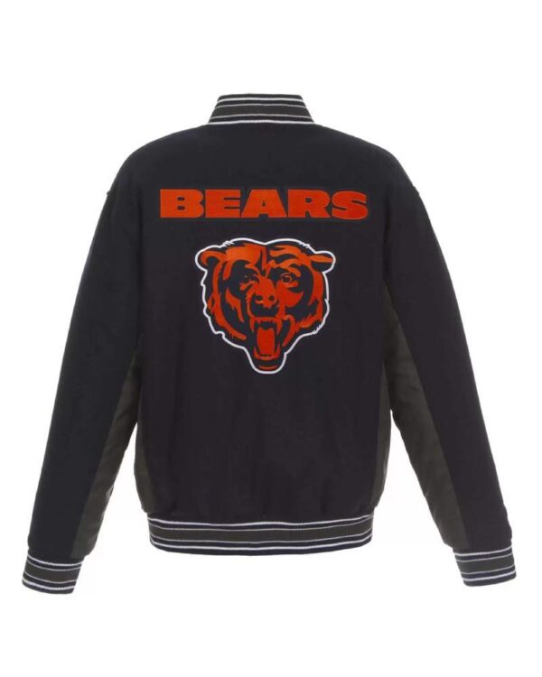 Chicago Bears Wool NFL Full Snap Jacket