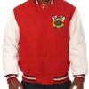 Chicago Blackhawks Two Tone Wool and Leather Jacket