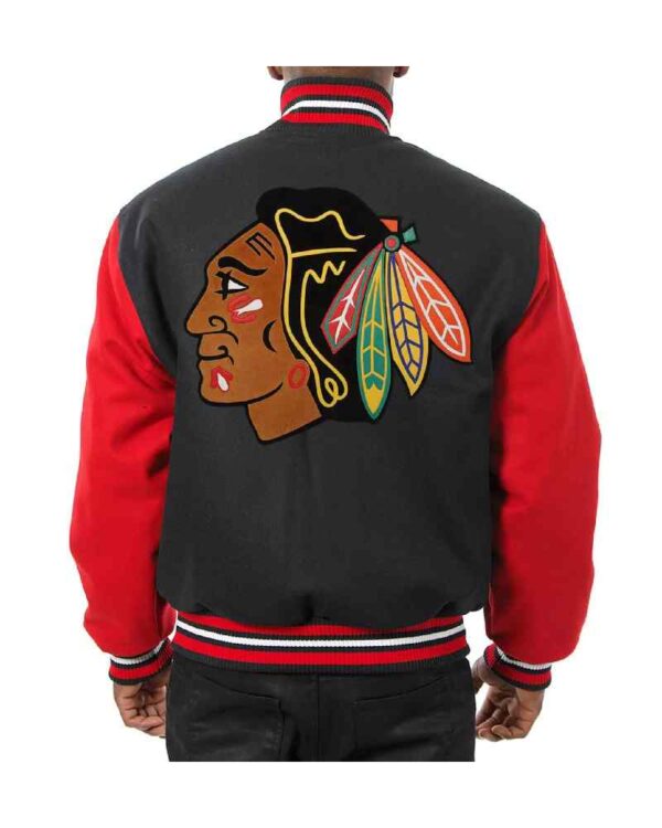Chicago Blackhawks Two Tone Wool Jacket
