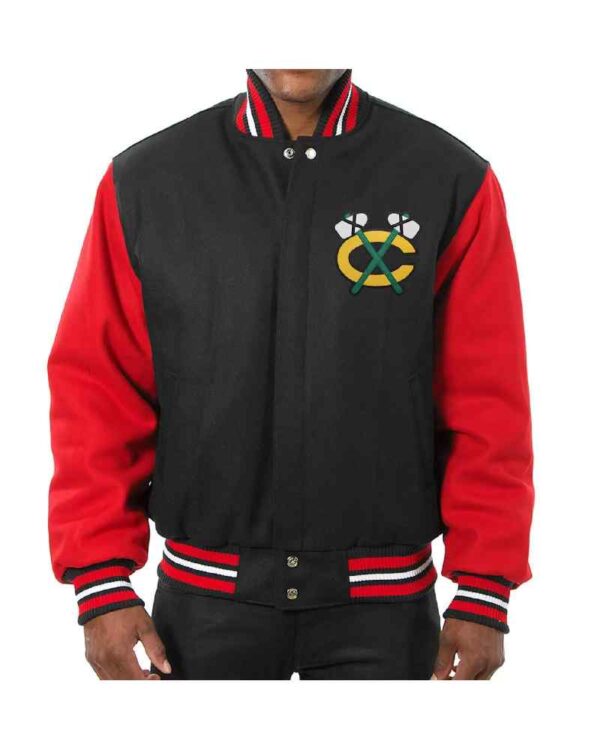 Chicago Blackhawks Two Tone Wool Jacket