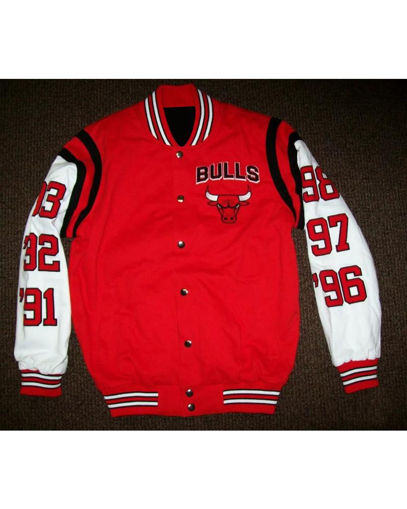 Maker of Jacket NBA Teams Jackets Chicago Bulls Vintage Varsity