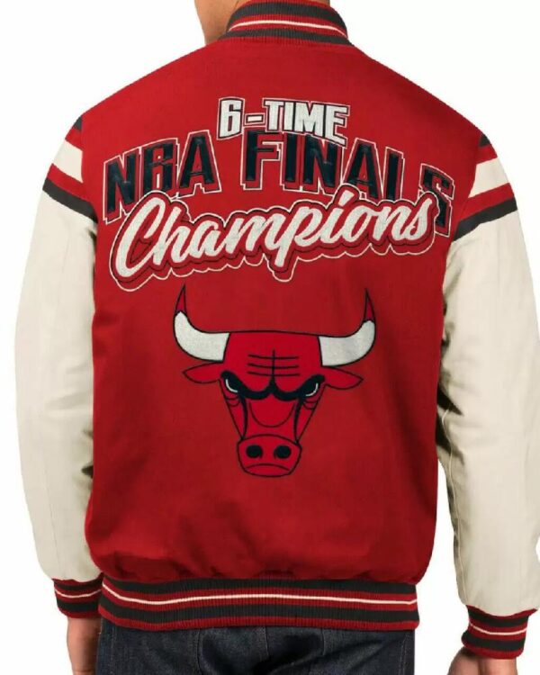 Chicago Bulls 6 Time NBA Finals Varsity Jacket