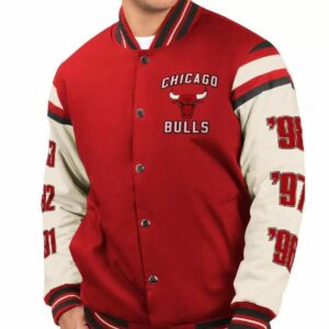 Chicago Bulls 6 Time NBA Finals Varsity Jacket