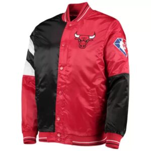 Chicago Bulls Color Block The Leader Satin Jacket