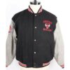 Chicago Bulls NBA Wool Black Letterman Jacket