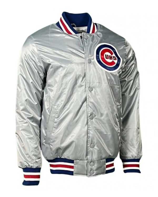 Starter Baseball Chicago Cubs Varsity Blue/Grey Vintage Satin Jacket