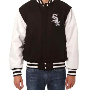 Chicago White Sox Two Tone Wool Leather Jacket