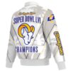 Los Angeles Rams Super Bowl LVI Champions Printed Leather Full-Snap Jacket
