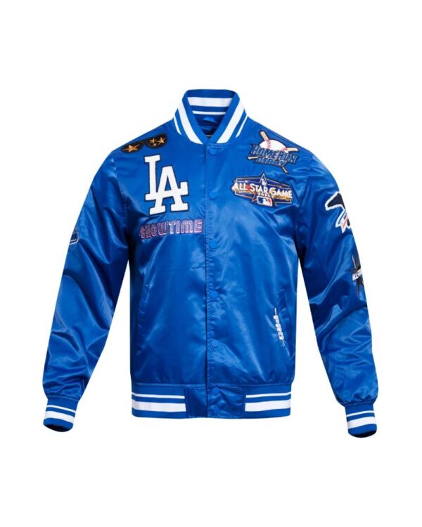 Los Angeles Dodgers All Star Blue Printed Satin Jacket